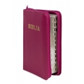 Biblie mica lux, roz inchis, Coperta piele naturala Biblie mica lux, roz inchis, Coperta piele naturala